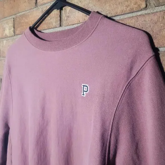 Victoria's Secret PINK Dusty Rose Cropped Crewneck Sweatshirt Long Sleeve- Sz XS - Picture 4 of 9